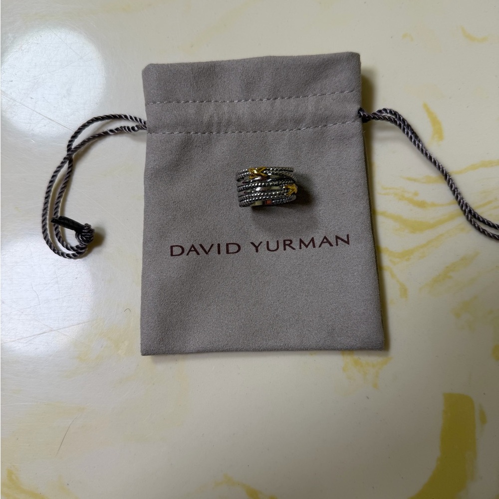 David Yurman Twisted Silver Ring - Picture 2 of 3